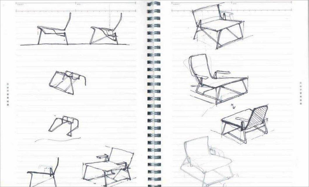 The standard-offering gliding chairs, and it was hideous, but it was so comfortable,” says Christopher Deam. “I couldn’t get over the beauty of the mechanism and the movement. I was really intrigued by how to create that beauty of movement.”