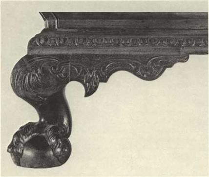 Ornamental Carving on Boston Furniture. of die Chippendale Style