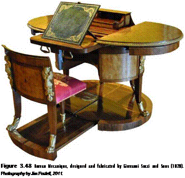 Подпись: Figure 3.48 Bureau Mecanique, designed and fabricated by Giovanni Socci and Sons (1820). Photography by Jim Postell, 2011. 