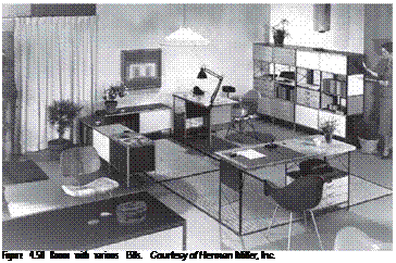 Подпись: Figure 4.50 Room with various ESUs. Courtesy of Herman Miller, Inc. 