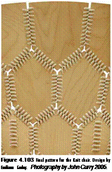 Подпись: Figure 4.103 Final pattern for the Knit chair. Design by Emiliano Godoy. Photography by John Curry 2005. 