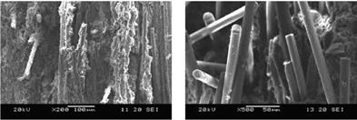 Surface treatment of non-asbestos reinforcing short fibers