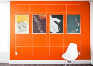 Graphics on walls from a vinyl tape