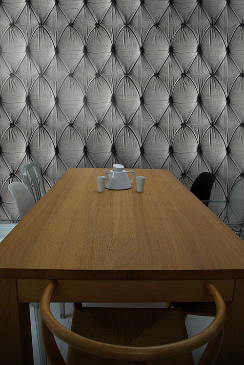 Paper wall-paper for walls with imitation of different coverings