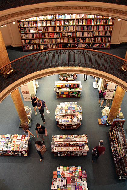 Interior design of a bookshop