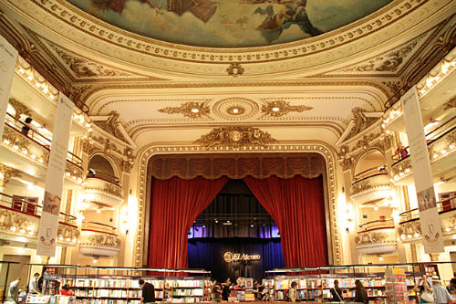 Interior design of a bookshop